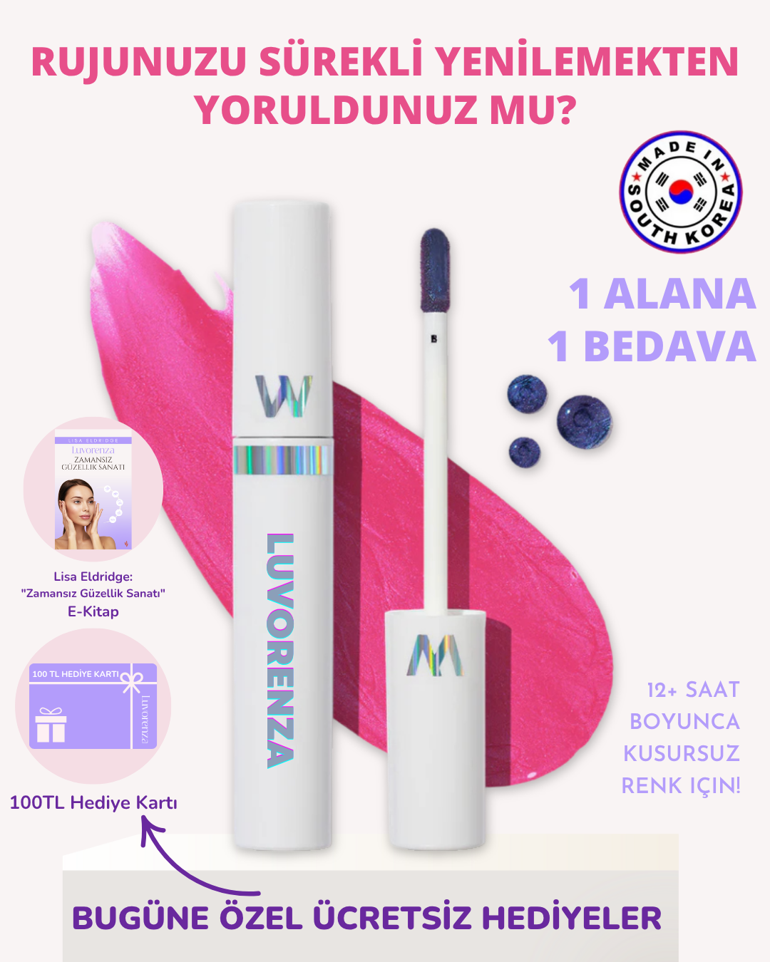 Luvorenza™ Soyulabilir Lip Stain